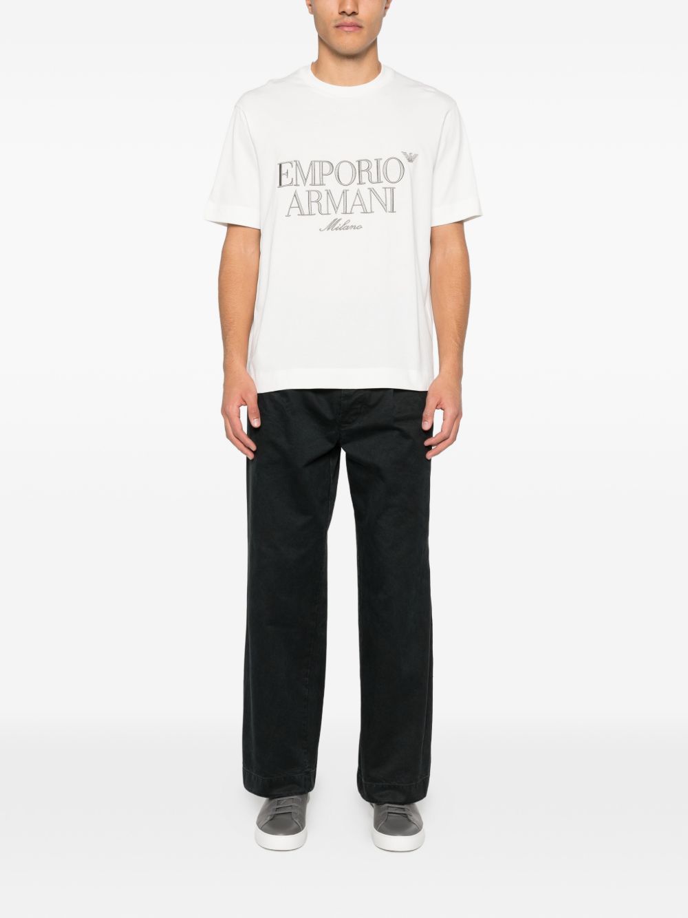 Emporio Armani White T‑Shirts and Polos for Men