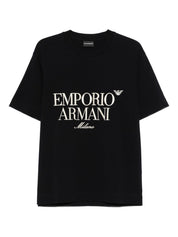 Emporio Armani Blue T-shirts & Polos — Men's Topwear