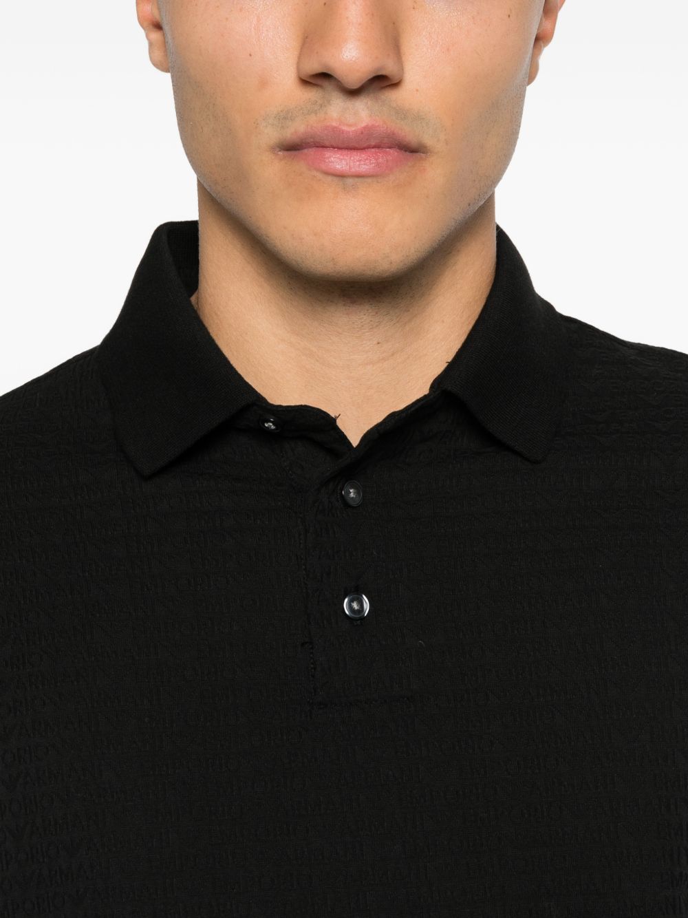 Emporio Armani Black T‑Shirts & Polos