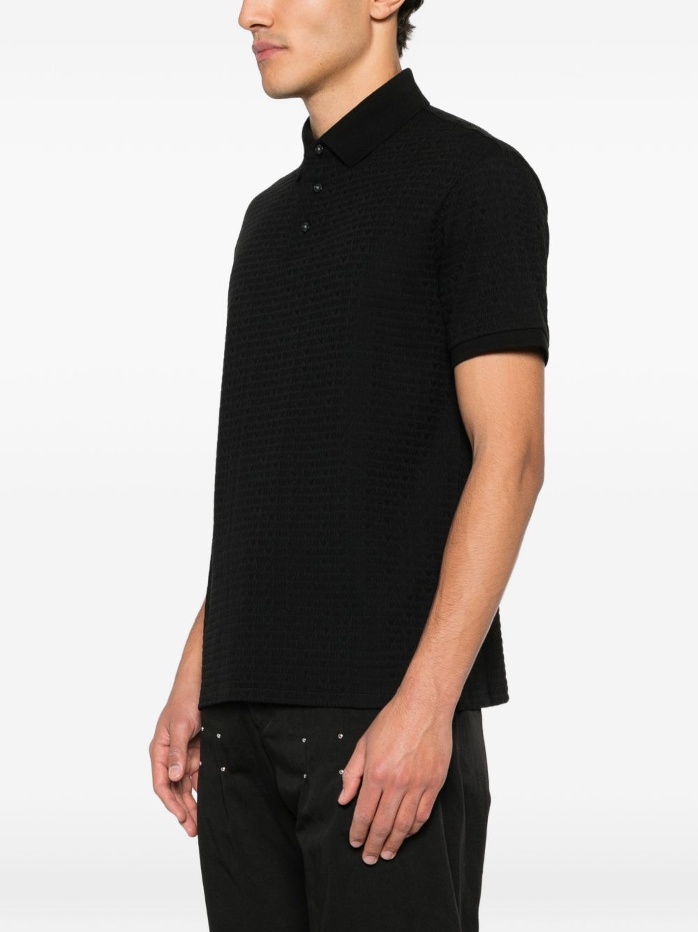 Emporio Armani Black T‑Shirts & Polos