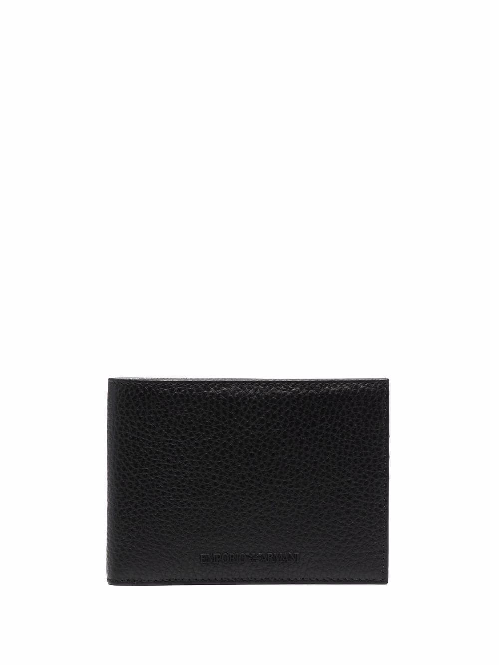 Emporio Armani Wallets Black — Slim Leather Bifold