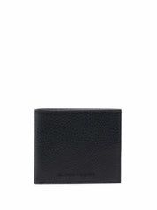 Emporio Armani Black Leather Bifold Wallet