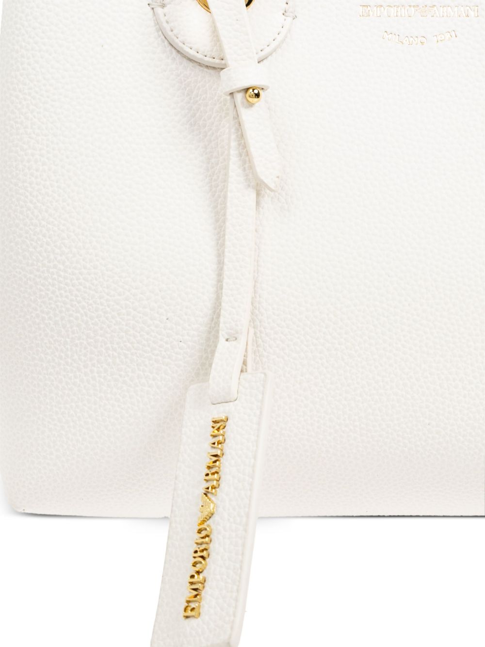 Emporio Armani White Shopper — Small MyEA Shopping Bag