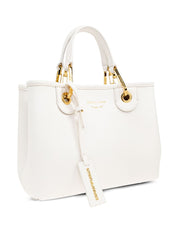 Emporio Armani White Shopper — Small MyEA Shopping Bag