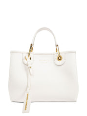 Emporio Armani White Shopper — Small MyEA Shopping Bag