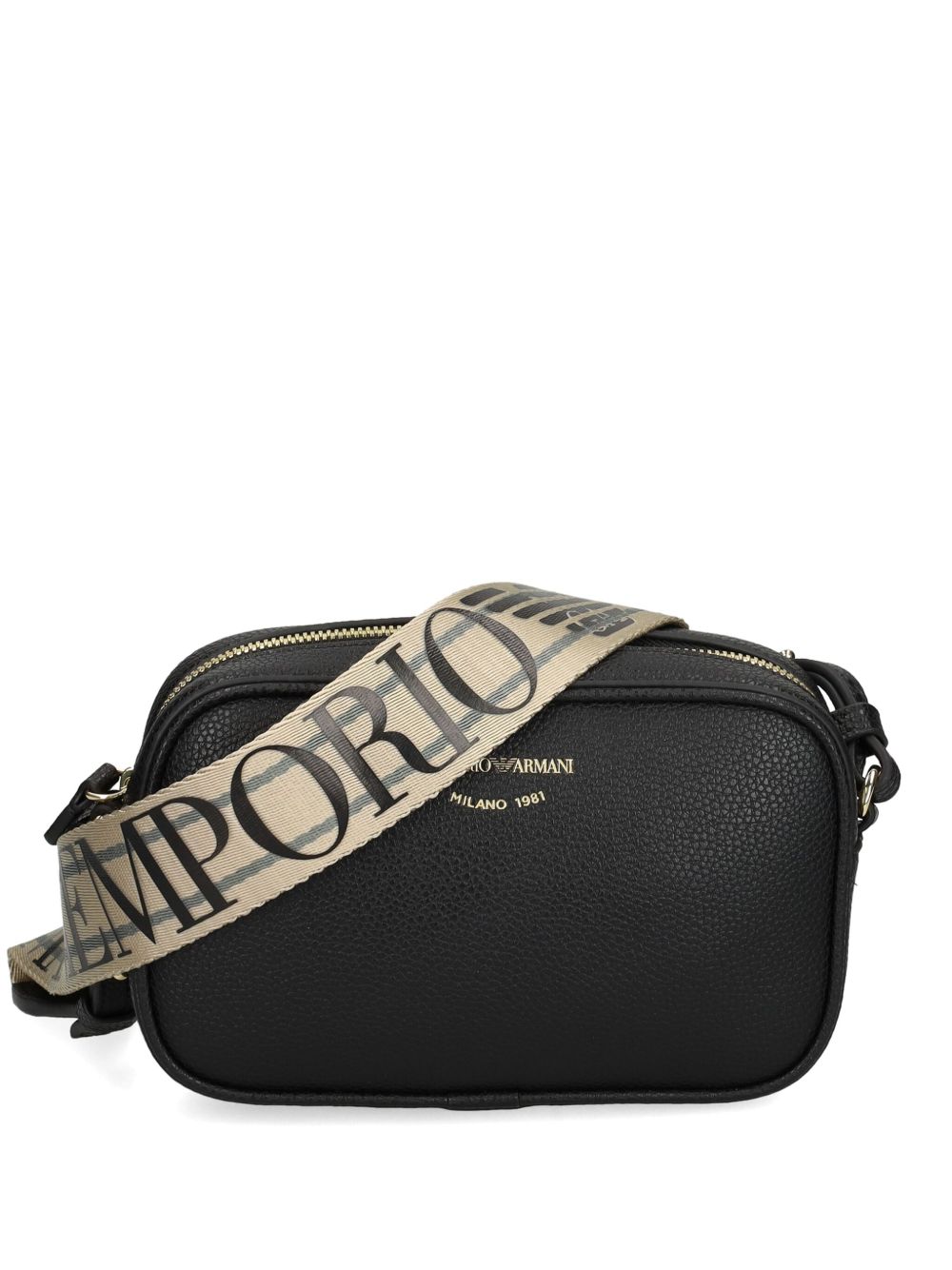 Emporio Armani Black Shoulder Bag — Crossbody Camera Style