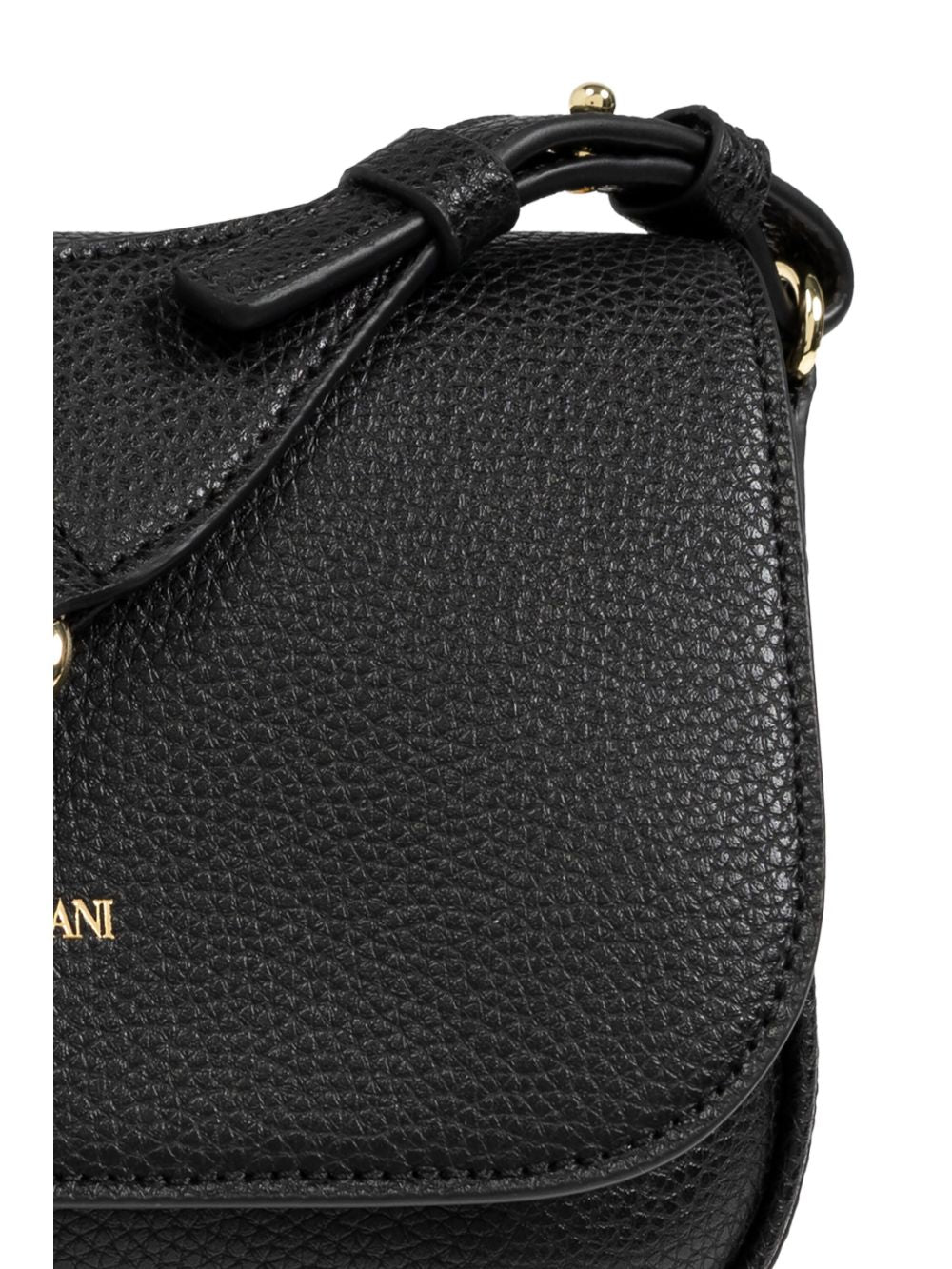 Emporio Armani Black Shoulder Bag — Flap Crossbody