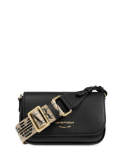Emporio Armani Black Shoulder Bag — Flap Crossbody