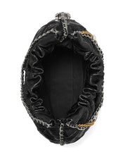 Tory Burch Black Shoulder Bag — Fleming Mini Hobo