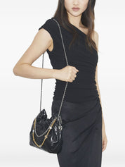 Tory Burch Black Shoulder Bag — Fleming Mini Hobo