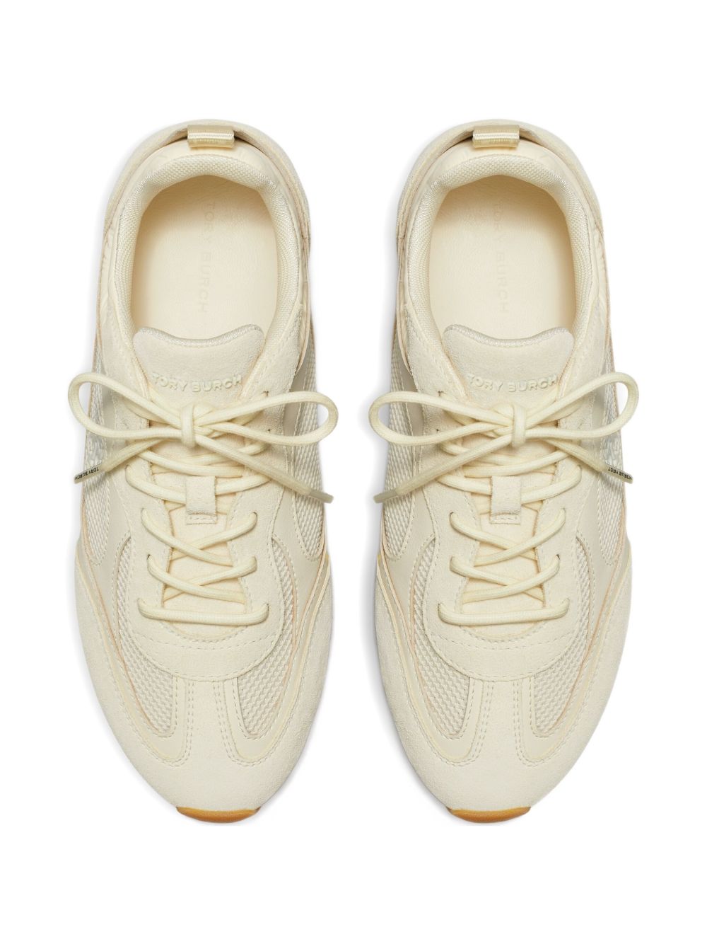 Tory Burch Sneakers Beige — Suede Field Sneakers