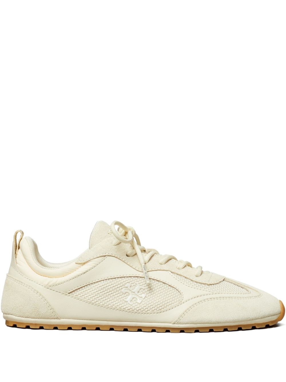 Tory Burch Sneakers Beige — Suede Field Sneakers