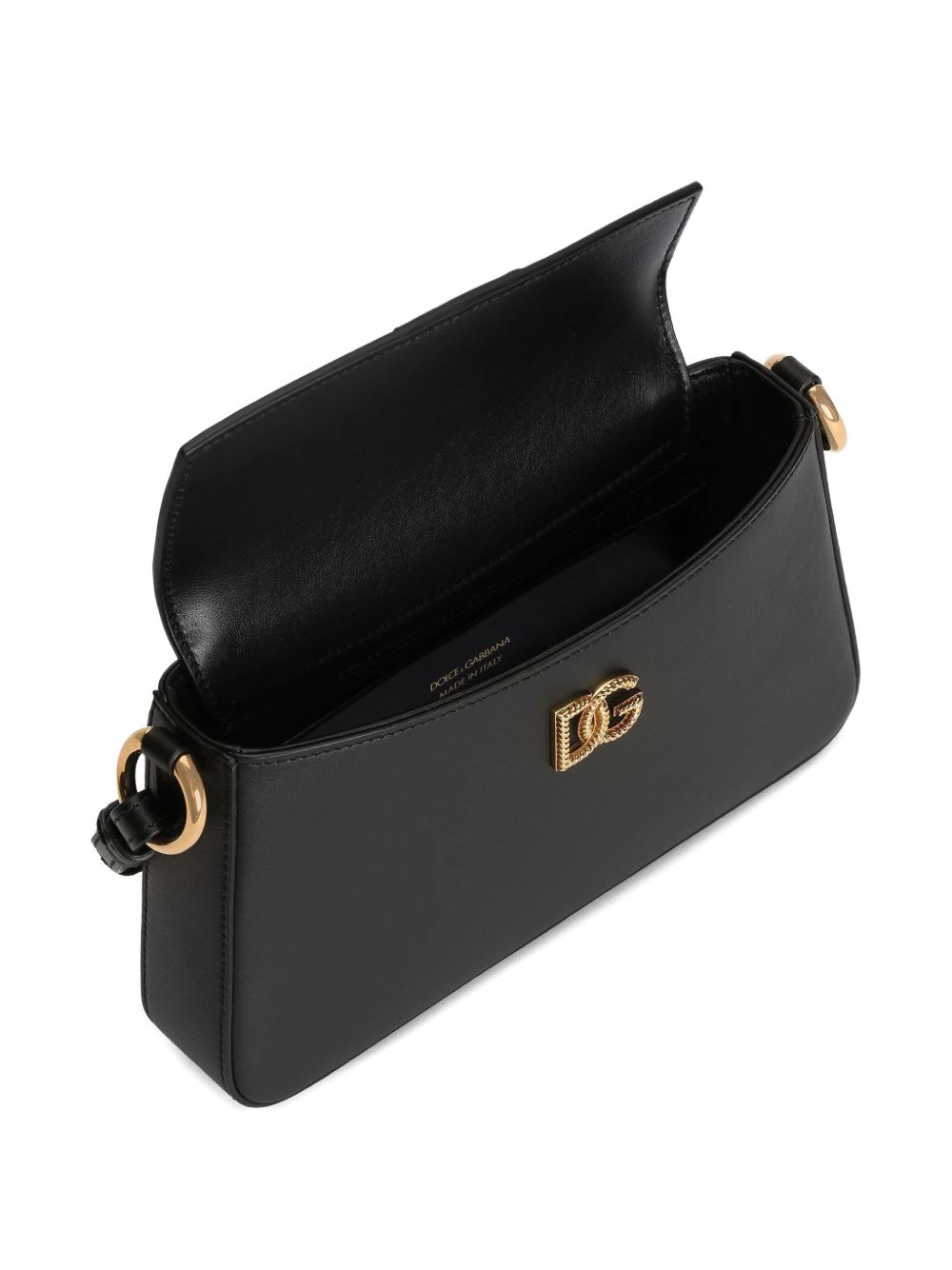 Dolce & Gabbana Black Leather Phone Bag — Sleek Clutch