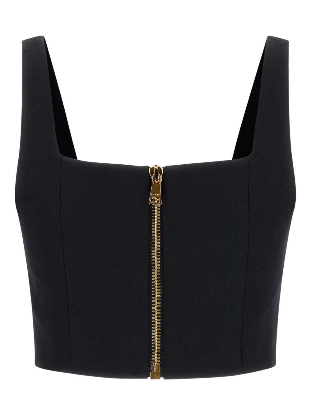 Balmain Black Top: Elegance Redefined