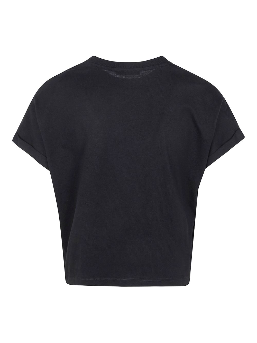 Balmain Black Cropped T-shirt: Effortless Elegance