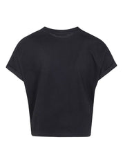 Balmain Black Cropped T-shirt: Effortless Elegance