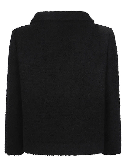 Valentino VLogo Wool Jacket — Black Tailored Jacket