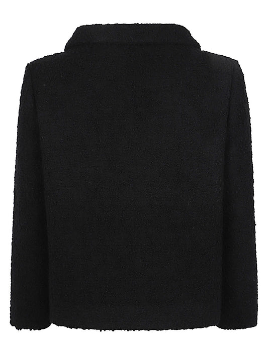 Valentino VLogo Wool Jacket — Black Tailored Jacket
