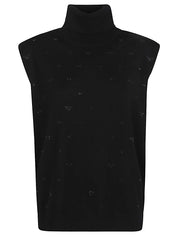 Emporio Armani Black Turtleneck Top for Women
