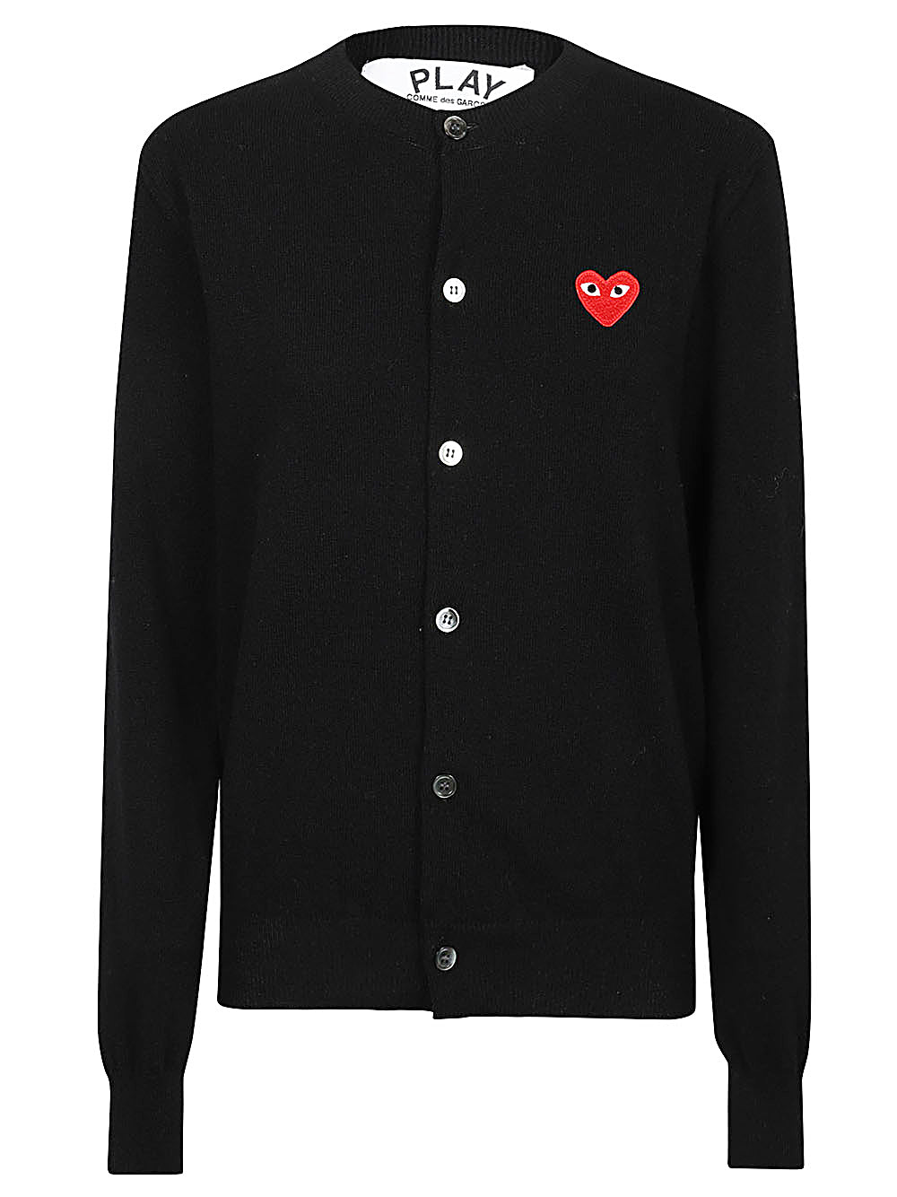 Comme des Garcons Sweaters Black — Silk & Wool Cardigan