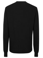 Comme des Garcons Sweaters Black — Silk & Wool Cardigan