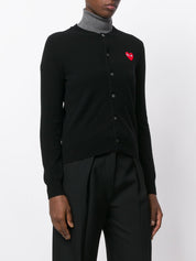 Comme des Garcons Sweaters Black — Silk & Wool Cardigan