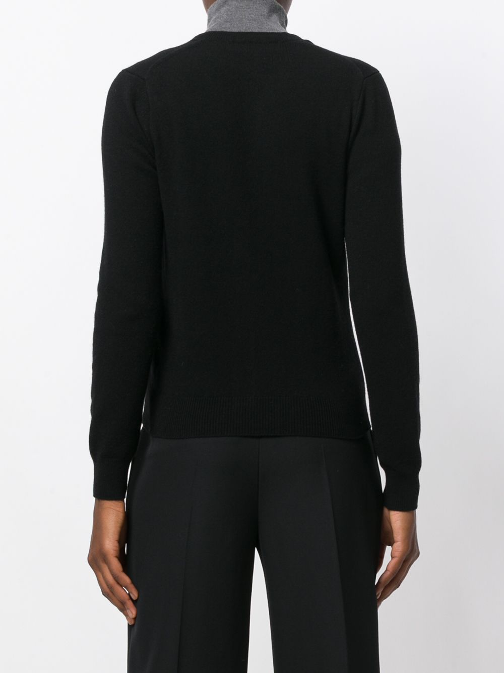 Comme des Garcons Sweaters Black — Silk & Wool Cardigan