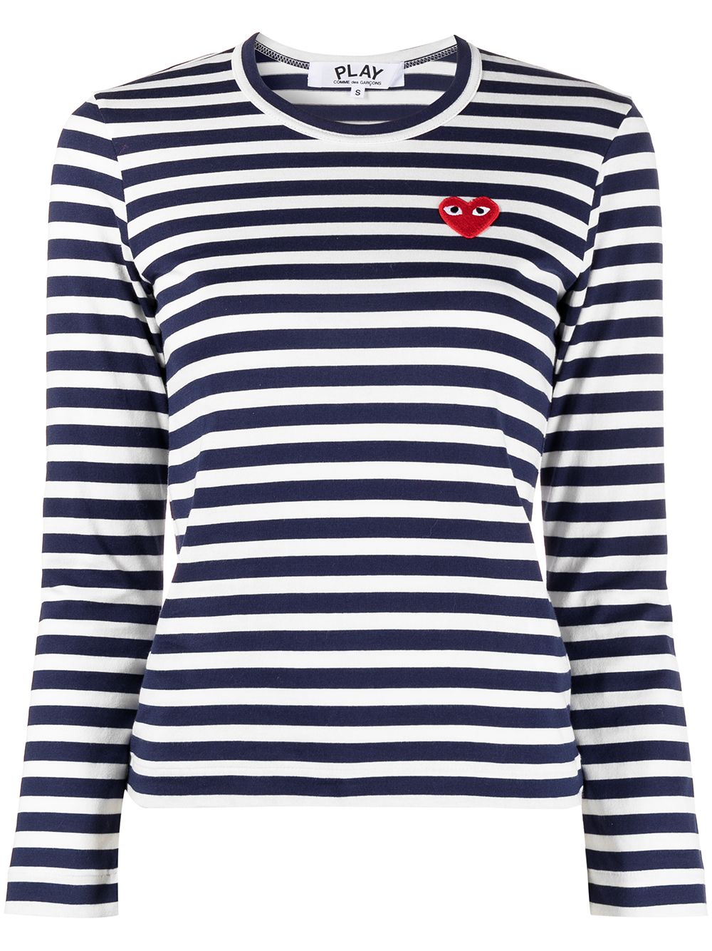 Comme des Garçons Blue Striped T‑Shirt — Luxury Cotton Top