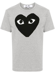 Comme des Garçons Grey Silk & Nylon Cotton T-shirt