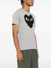 Comme des Garçons Grey Silk & Nylon Cotton T-shirt