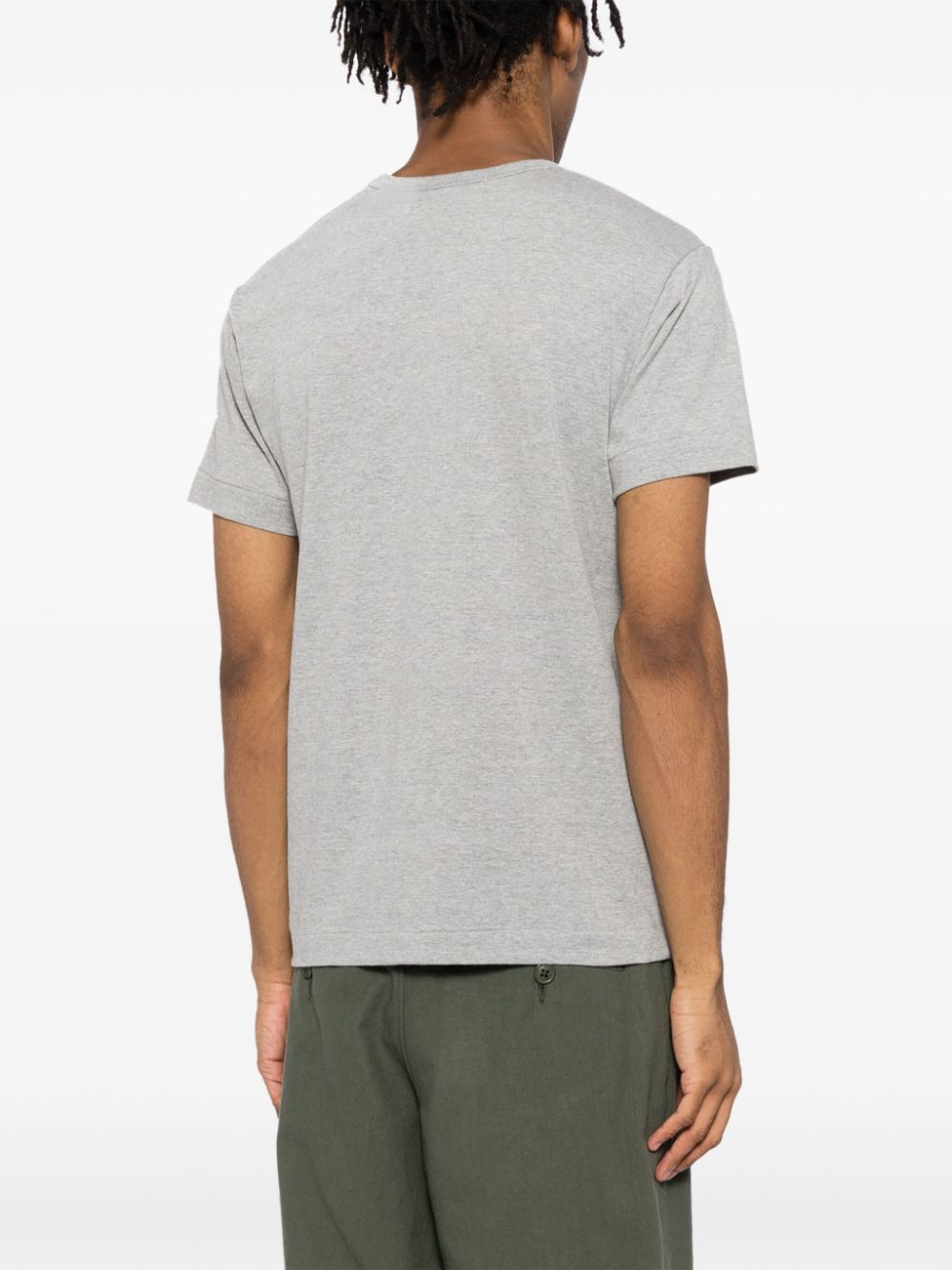 Comme des Garçons Grey Silk & Nylon Cotton T-shirt