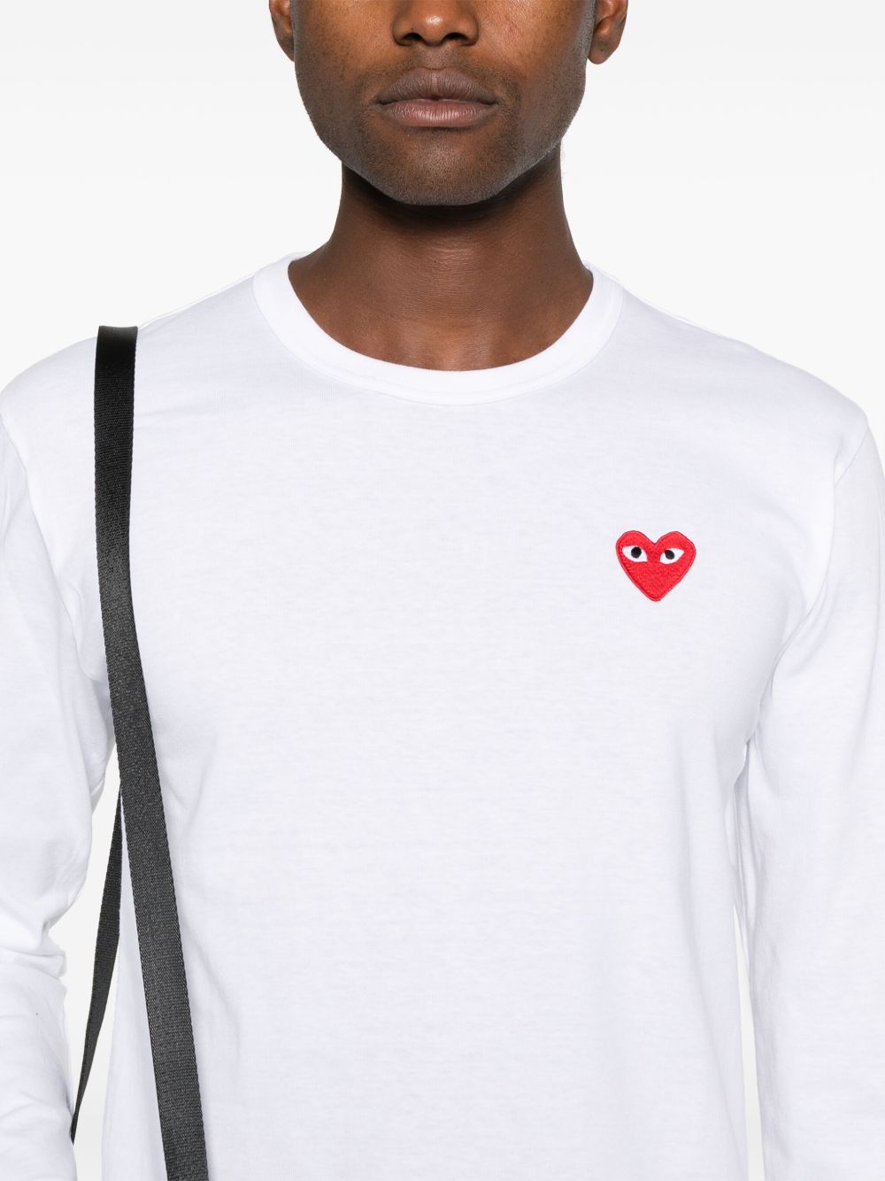 Comme des Garçons White T-Shirt & Polo — Silk‑Blend Topwear