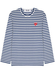 Comme des Garçons Blue Silk & Nylon T-Shirt for Women