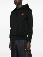 Comme des Garçons Black Hoodie — Signature Heart Sweater