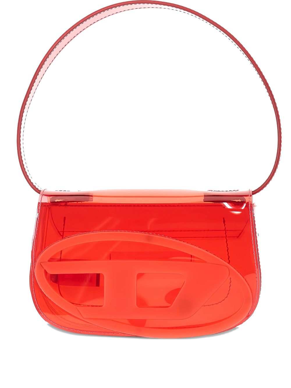 Diesel 1DR Shoulder Bag — Red Leather Shoulder Bag