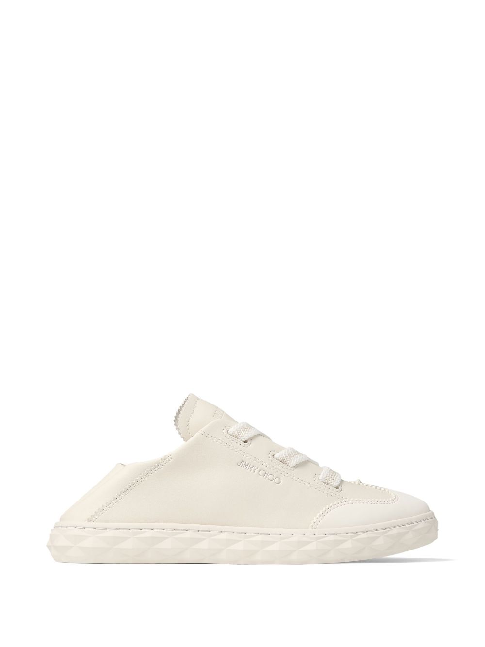 Jimmy Choo Sneakers White — Silk & Nylon Diamond Light