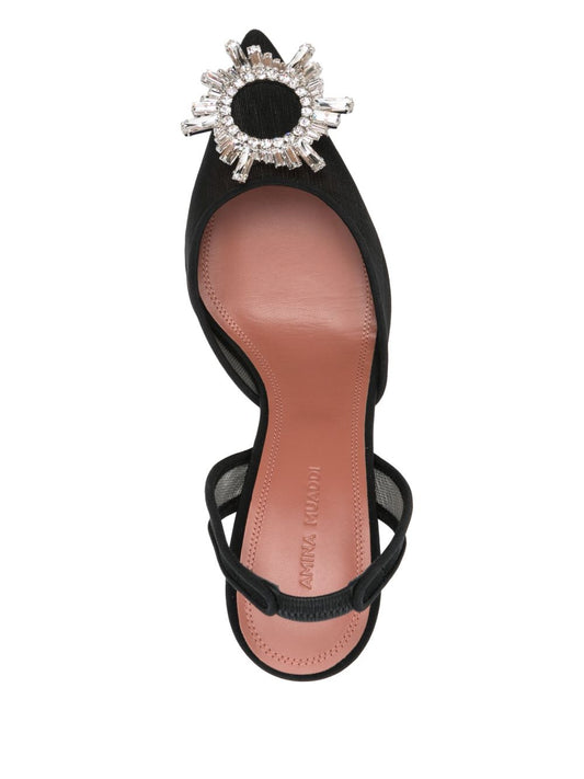 Amina Muaddi With Heel Black