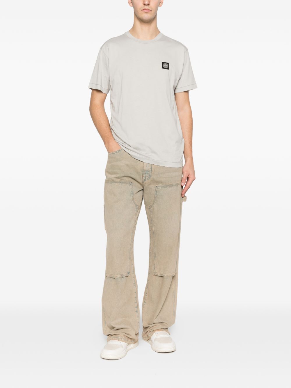 Stone Island T-shirts and Polos Grey