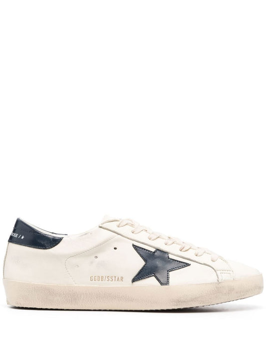 Golden Goose Super-Star Sneakers Blue — Men’s Leather