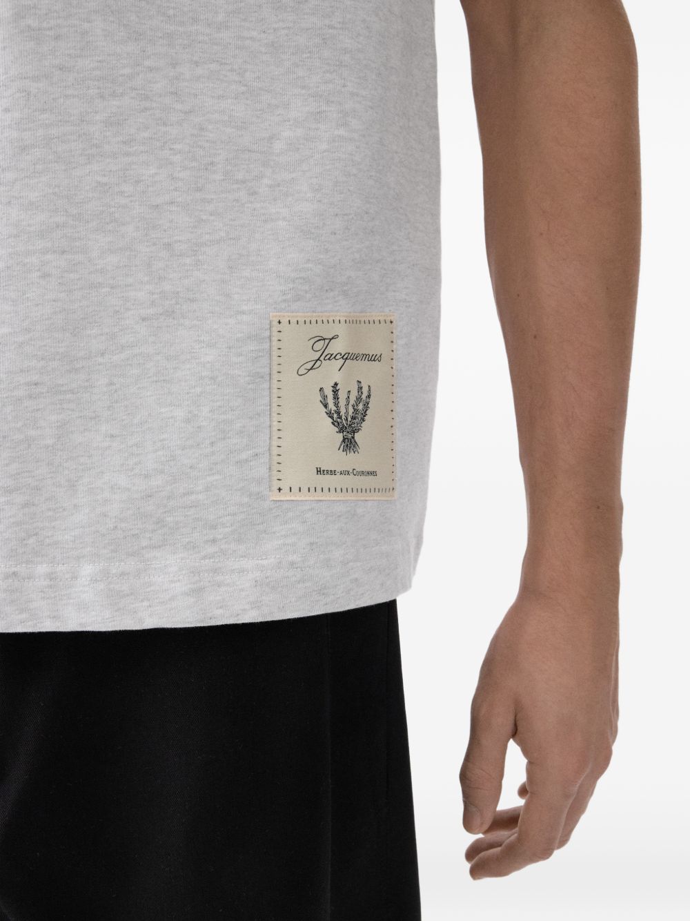 JACQUEMUS Grey Cotton T‑Shirt — Refined Topwear