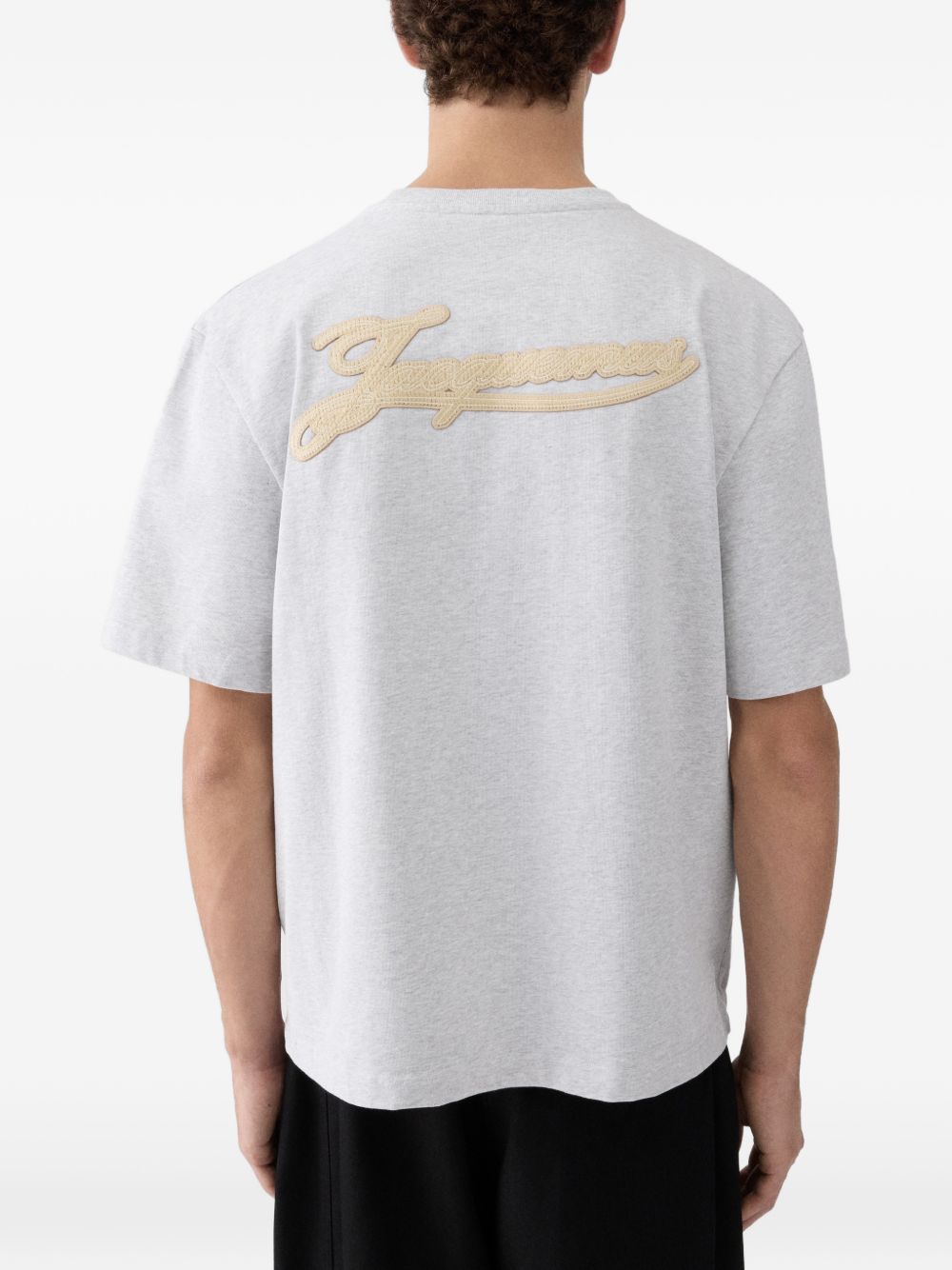 JACQUEMUS Grey Cotton T‑Shirt — Refined Topwear