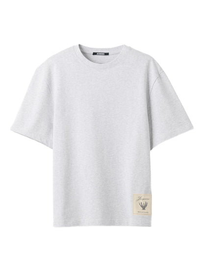 JACQUEMUS Grey Cotton T‑Shirt — Refined Topwear