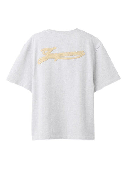 JACQUEMUS Grey Cotton T‑Shirt — Refined Topwear