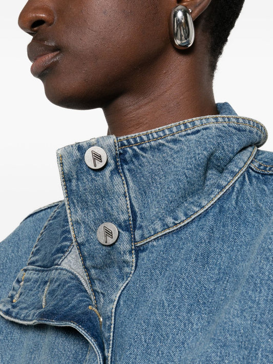 Clear Blue Denim Jacket — The Attico Coats