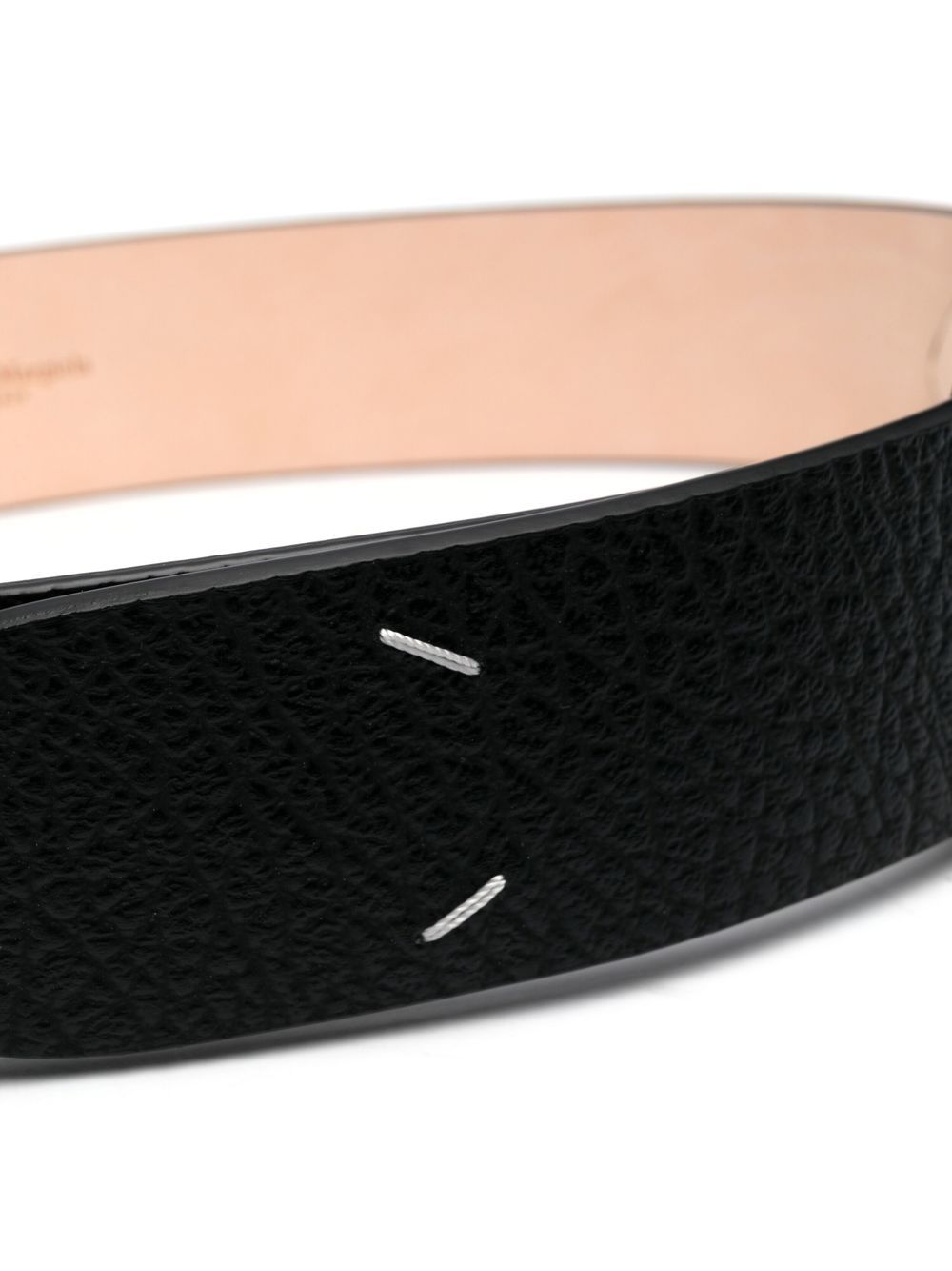 Maison Margiela Belts Black — Men's Leather Belts