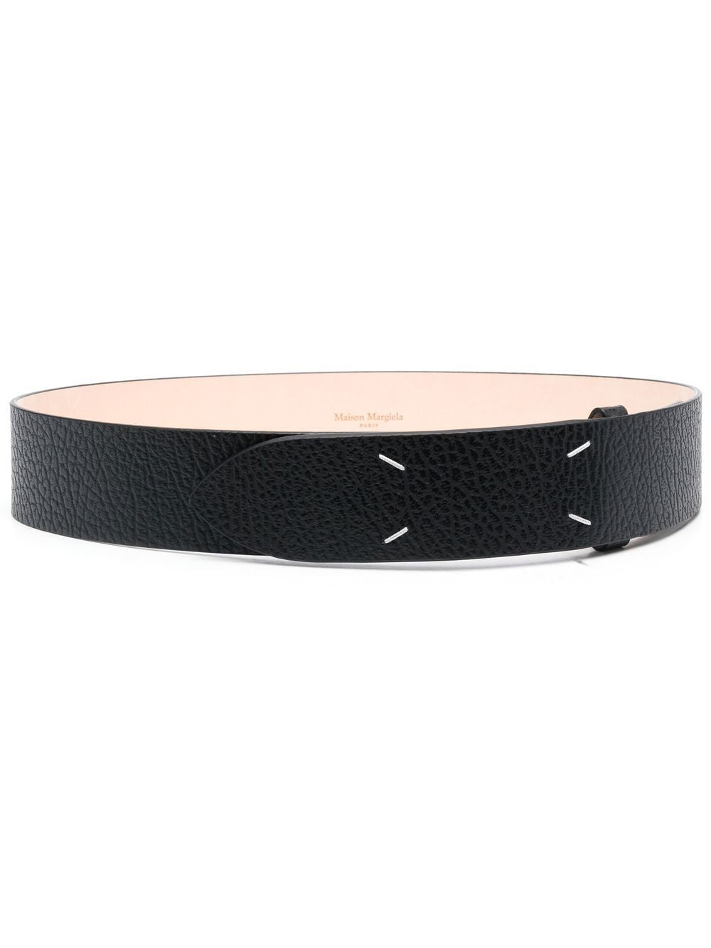 Maison Margiela Belts Black — Men's Leather Belts