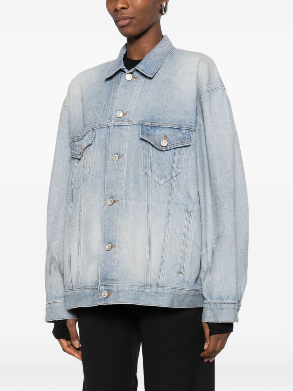 Balenciaga Jackets Clear Blue