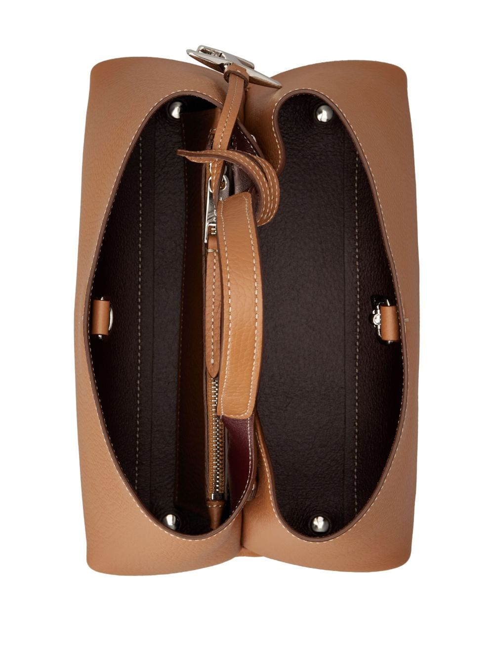 Tod'S Leather Brown Shopper Bag — New In 2026