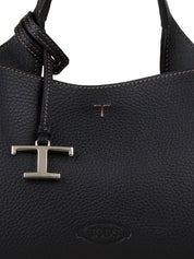 Tod'S Black Leather Shopper Bag – New In