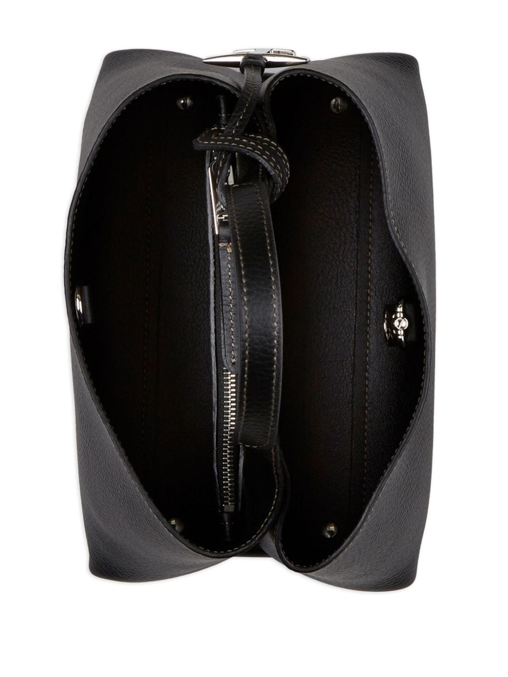 Tod'S Black Leather Shopper Bag – New In